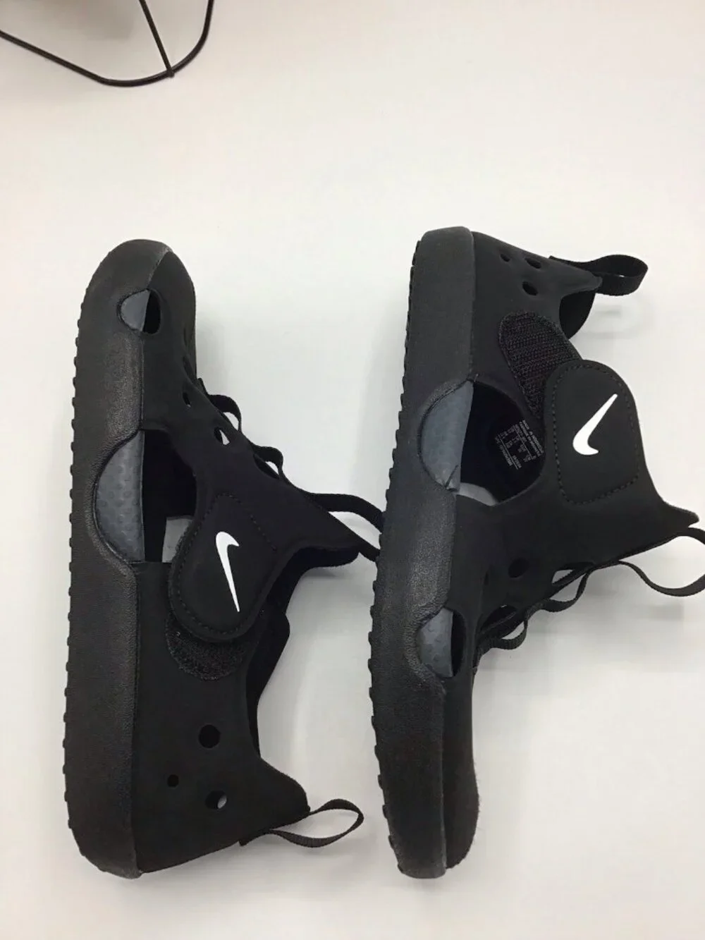 Nike Sunray Protect 4 (TD) Boy's Girl's Size 3y  Black Sandals Water Shoes